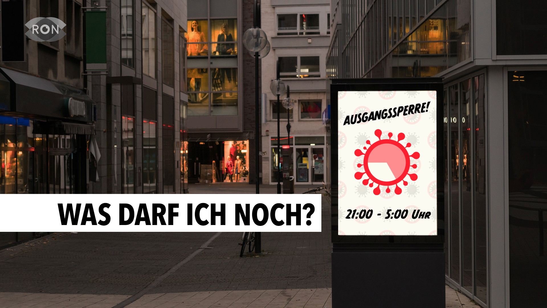 CoronaAusgangsbeschränkungen RON TV